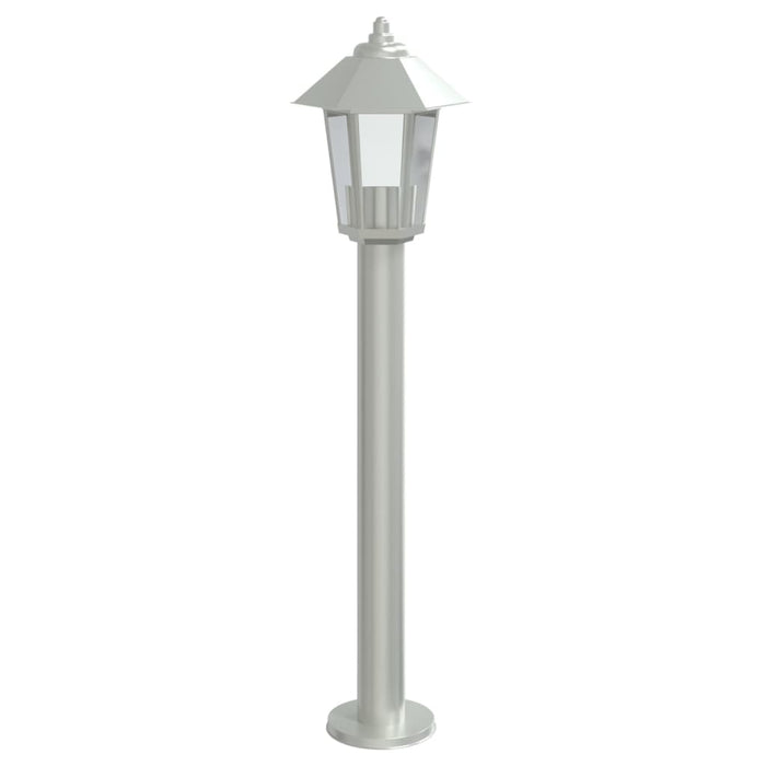 Lampada da Terra per Esterni Argento 80 cm in Acciaio Inox 4006381