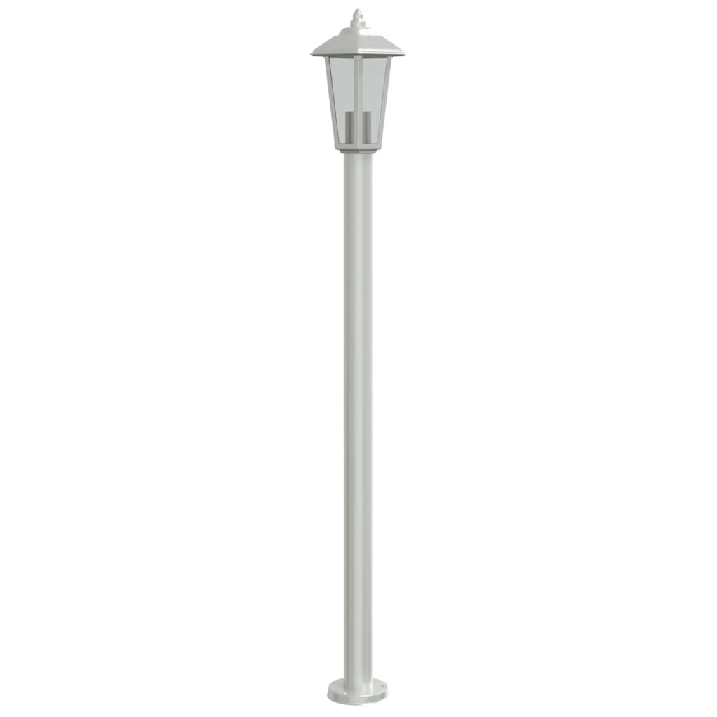 Lampada da Terra per Esterni Argento 120 cm in Acciaio Inox 4006383