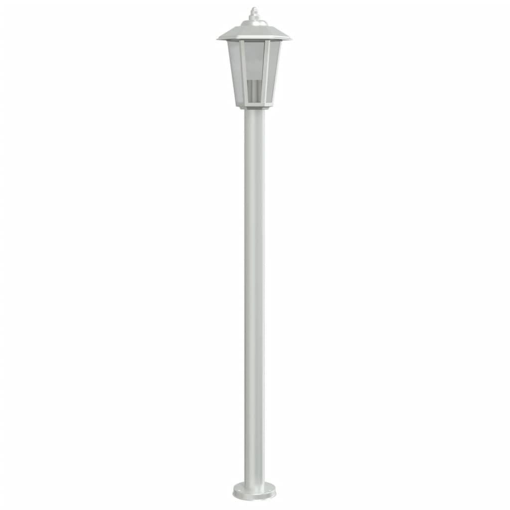 Lampada da Terra per Esterni Argento 120 cm in Acciaio Inox 4006383