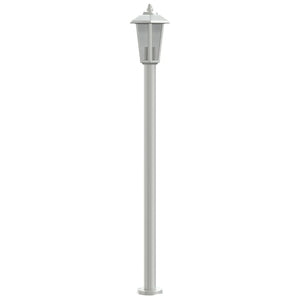 Lampada da Terra per Esterni Argento 120 cm in Acciaio Inox 4006383