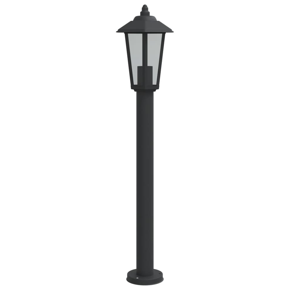Lampada da Terra per Esterni Nera 80 cm in Acciaio Inox 4006385