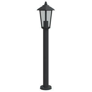 Lampada da Terra per Esterni Nera 80 cm in Acciaio Inox