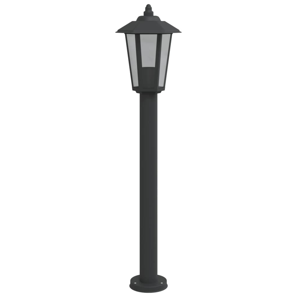 Lampada da Terra per Esterni Nera 80 cm in Acciaio Inox 4006385