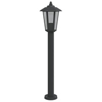 Lampada da Terra per Esterni Nera 80 cm in Acciaio Inox 4006385