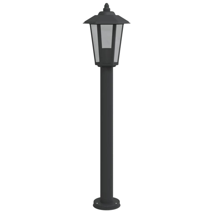 Lampada da Terra per Esterni Nera 80 cm in Acciaio Inox 4006385