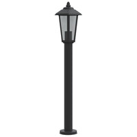 Lampada da Terra per Esterni Nera 80 cm in Acciaio Inox 4006385