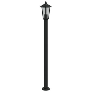 Lampada da terra per esterno 120 cm acciaio inox nero 02_0042507