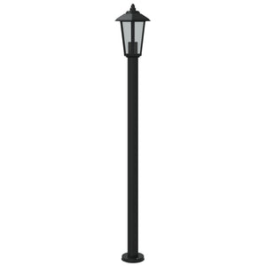 Lampada da terra per esterno 120 cm acciaio inox nero 02_0042507