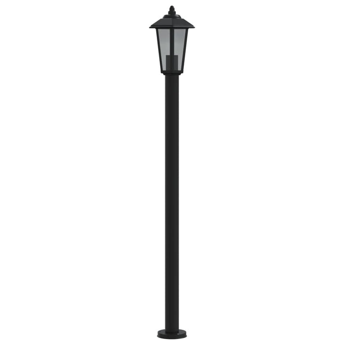Lampada da terra per esterno 120 cm acciaio inox nero 02_0042507