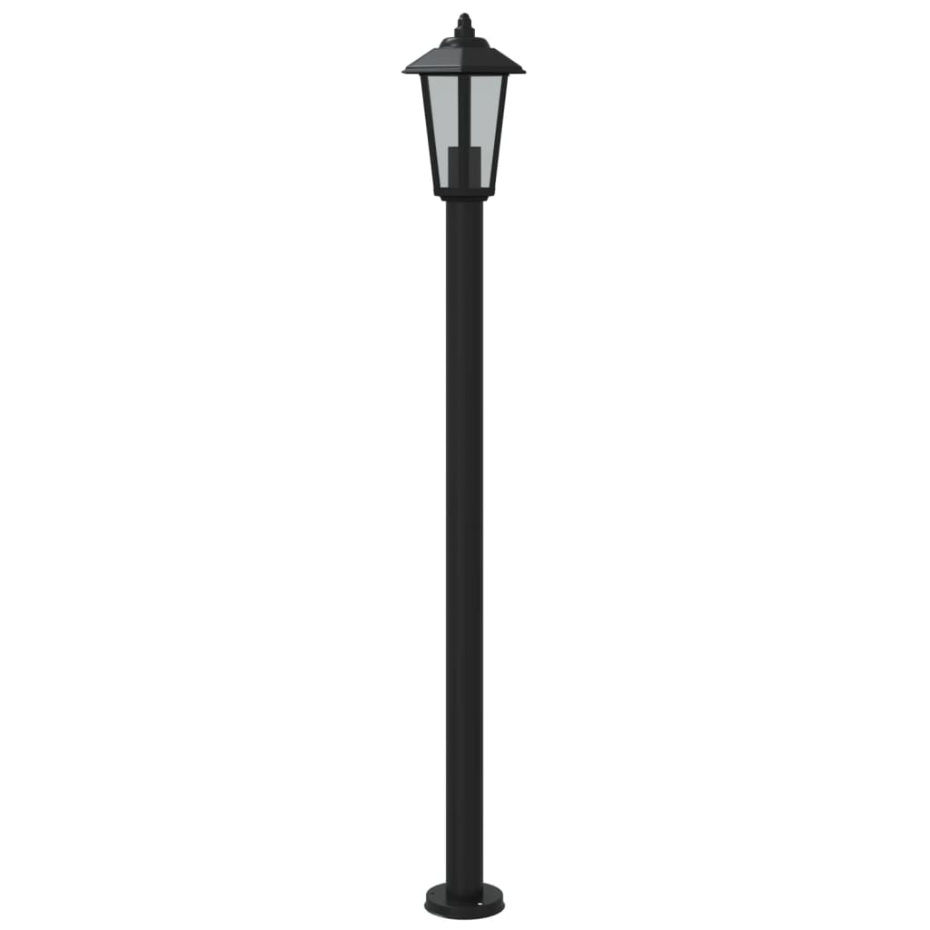 Lampade da Terra per Esterni 3 pz Nere 120 cm in Acciaio Inox 4006388