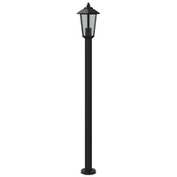 Lampade da Terra per Esterni 3 pz Nere 120 cm in Acciaio Inox 4006388
