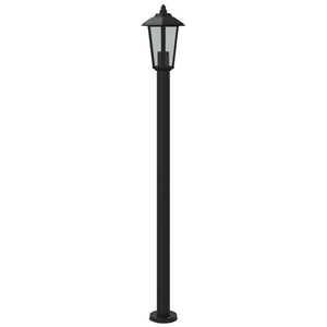 Lampade da Terra per Esterni 3 pz Nere 120 cm in Acciaio Inox 4006388