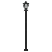 Lampade da Terra per Esterni 3 pz Nere 120 cm in Acciaio Inox 4006388