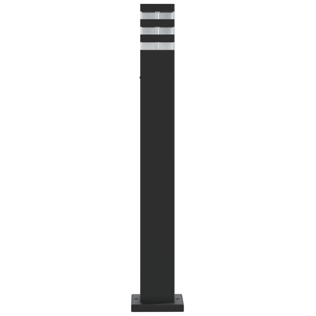 vidaXL Lampada da Terra per Esterni Nera 80 cm in Alluminio