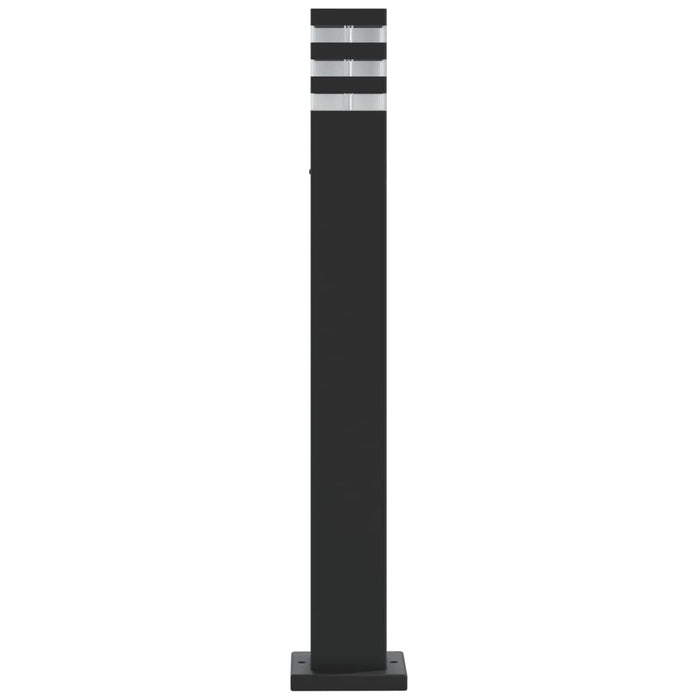 vidaXL Lampada da Terra per Esterni Nera 80 cm in Alluminio