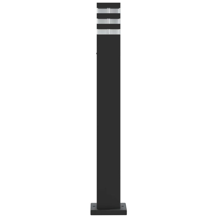 vidaXL Lampade da Terra per Esterni 3pz Nere 80 cm in Alluminio
