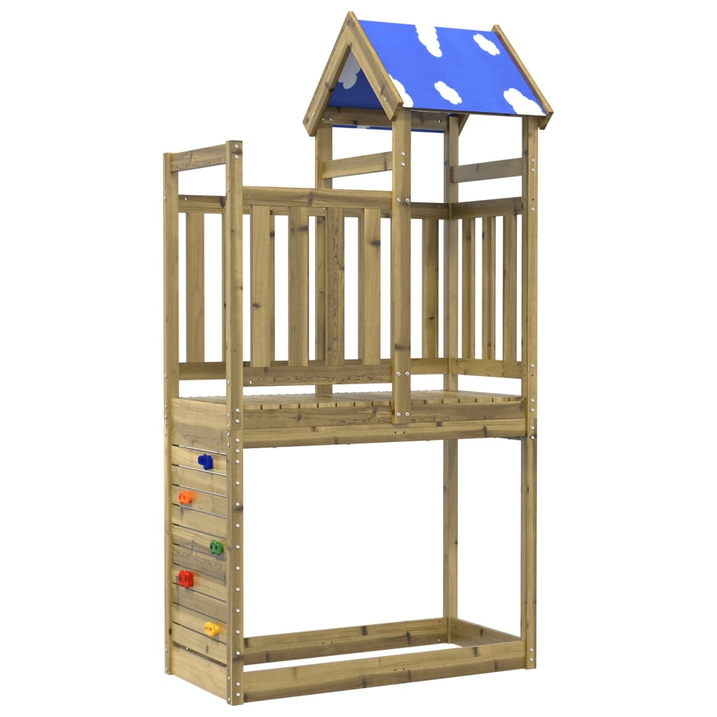 Torre da Gioco con Arrampicata 110,5x52,5x215cm Pino Impregnato 845913