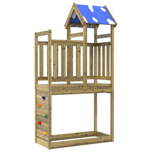 Torre da Gioco con Arrampicata 110,5x52,5x215cm Pino Impregnato 845913