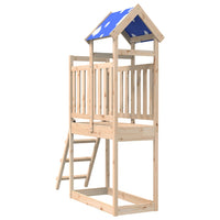 Torre Gioco con Scaletta 110,5x52,5x215cm Legno Massello Pino 845920