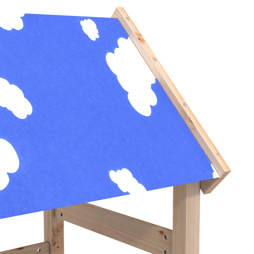 Torre Gioco con Scaletta 110,5x52,5x215cm Legno Massello Pino 845920