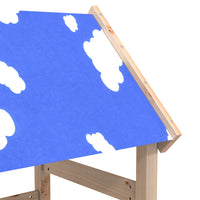 Torre Gioco con Scaletta 110,5x52,5x215cm Legno Massello Pino 845920