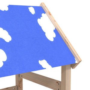 Torre Gioco con Scaletta 110,5x52,5x215cm Legno Massello Pino 845920