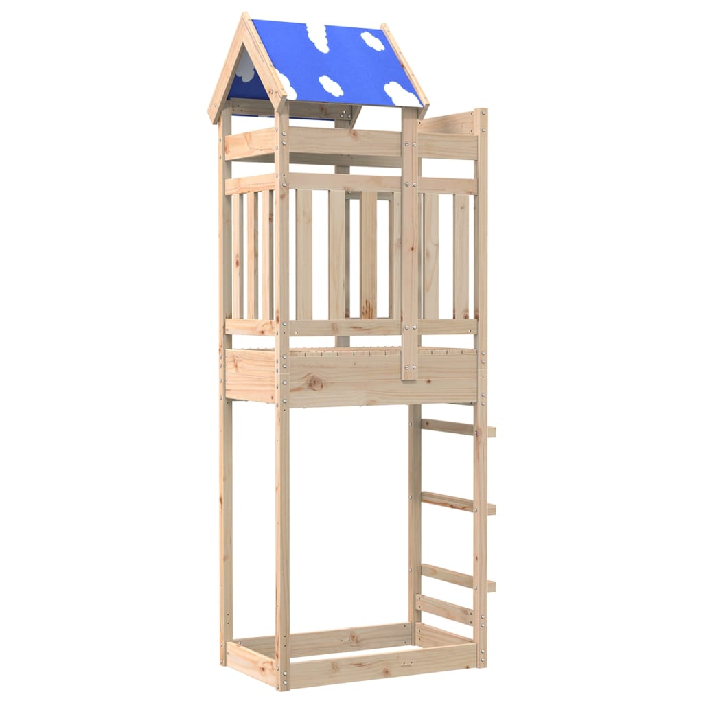 Torre da Gioco 85x52,5x239 cm in Legno Massello di Pino 845938
