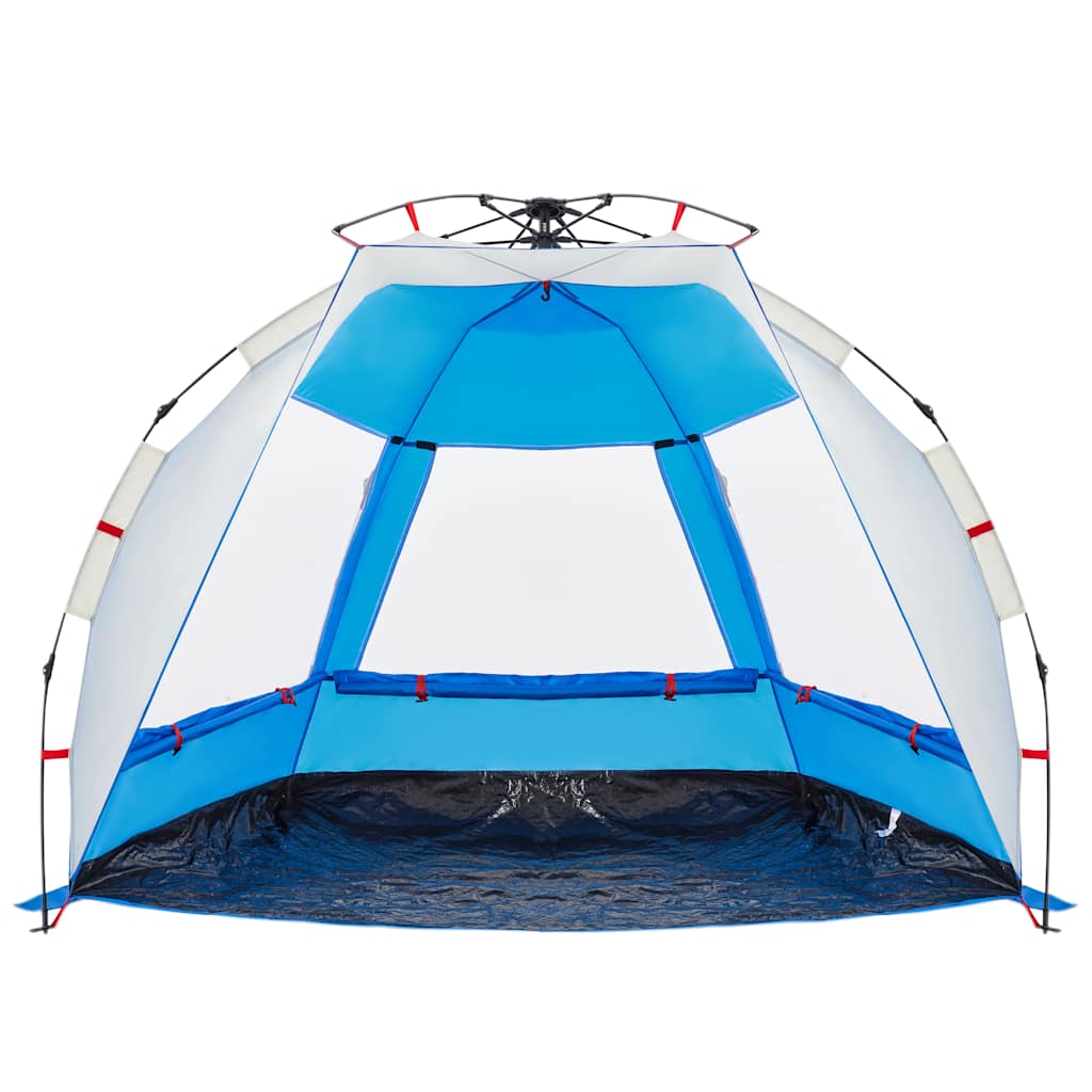 Tenda da Spiaggia 2Persone Azzurro Rilascio Rapido Impermeabile