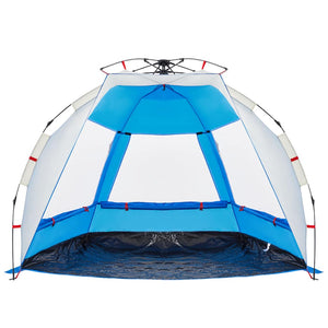 Tenda da Spiaggia 2Persone Azzurro Rilascio Rapido Impermeabile