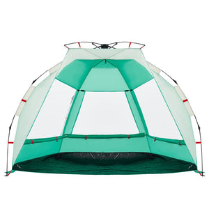 Tenda da Spiaggia 2 Persone Verde Rilascio Rapido Impermeabile 4005291