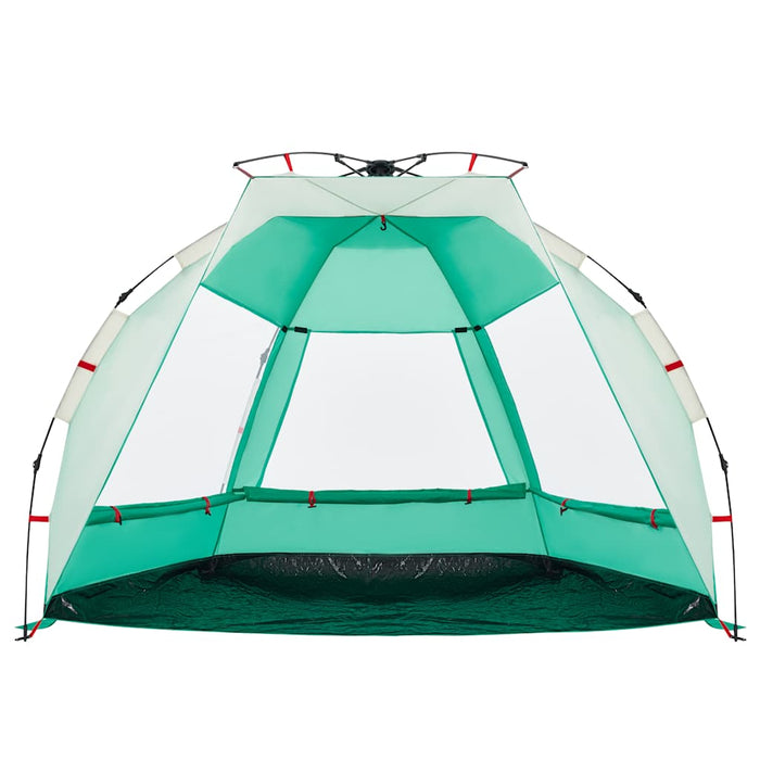 Tenda da Spiaggia 2 Persone Verde Rilascio Rapido Impermeabile 4005291