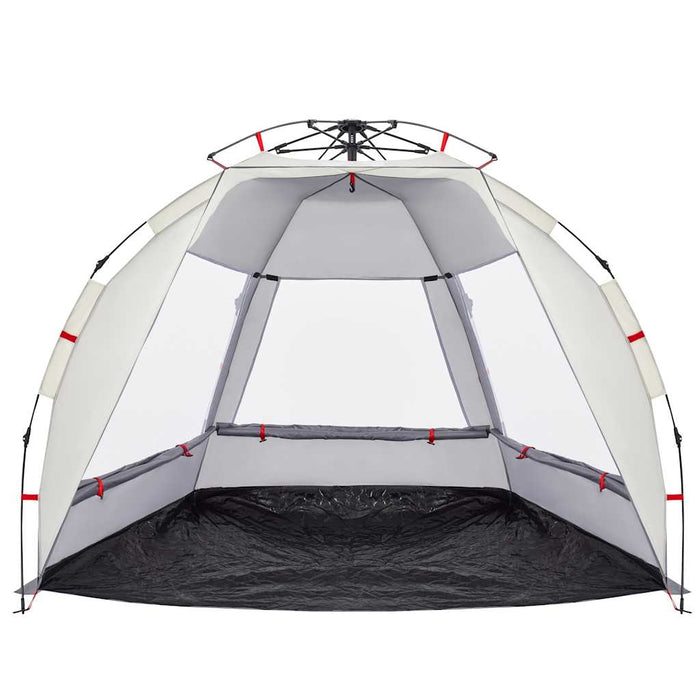 Tenda da Spiaggia 2 Persone Grigio Rilascio Rapido Impermeabile 4005292