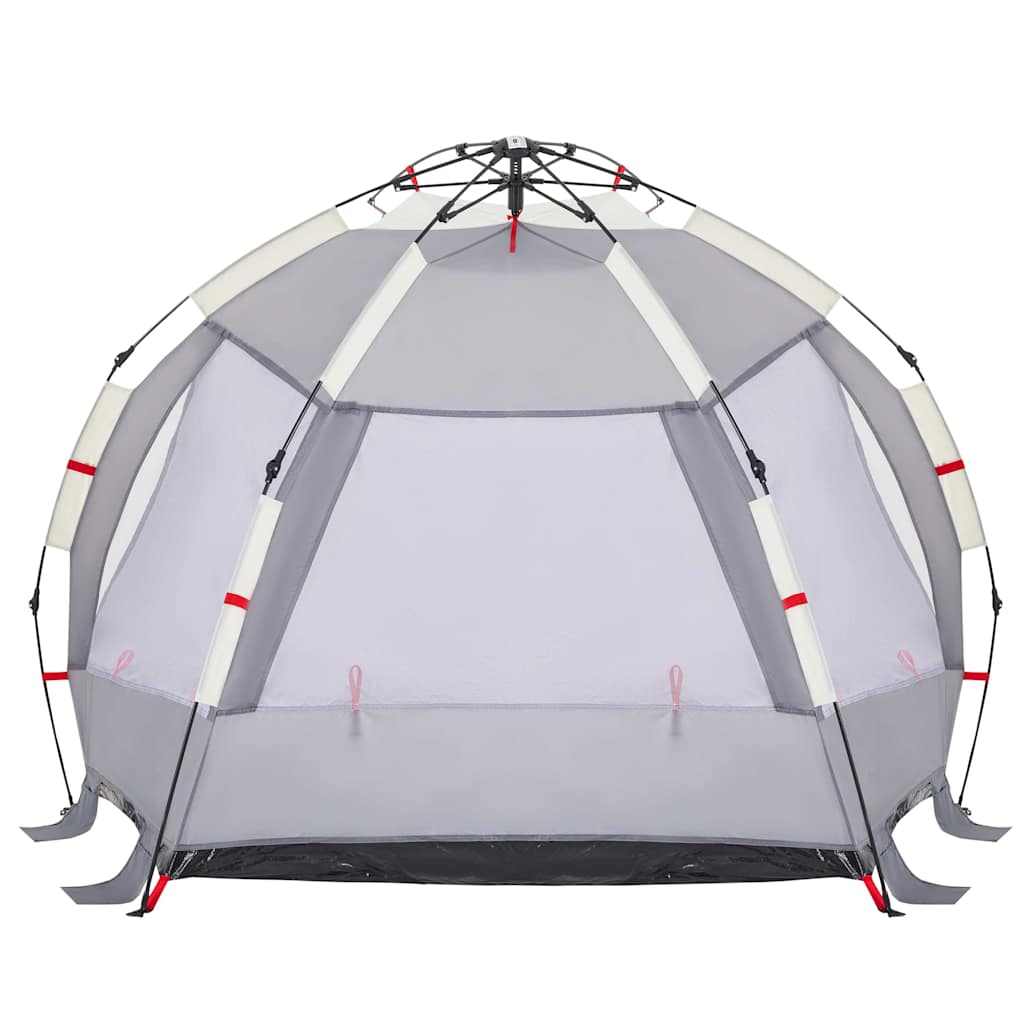 Tenda da Spiaggia 2 Persone Grigio Rilascio Rapido Impermeabile 4005292
