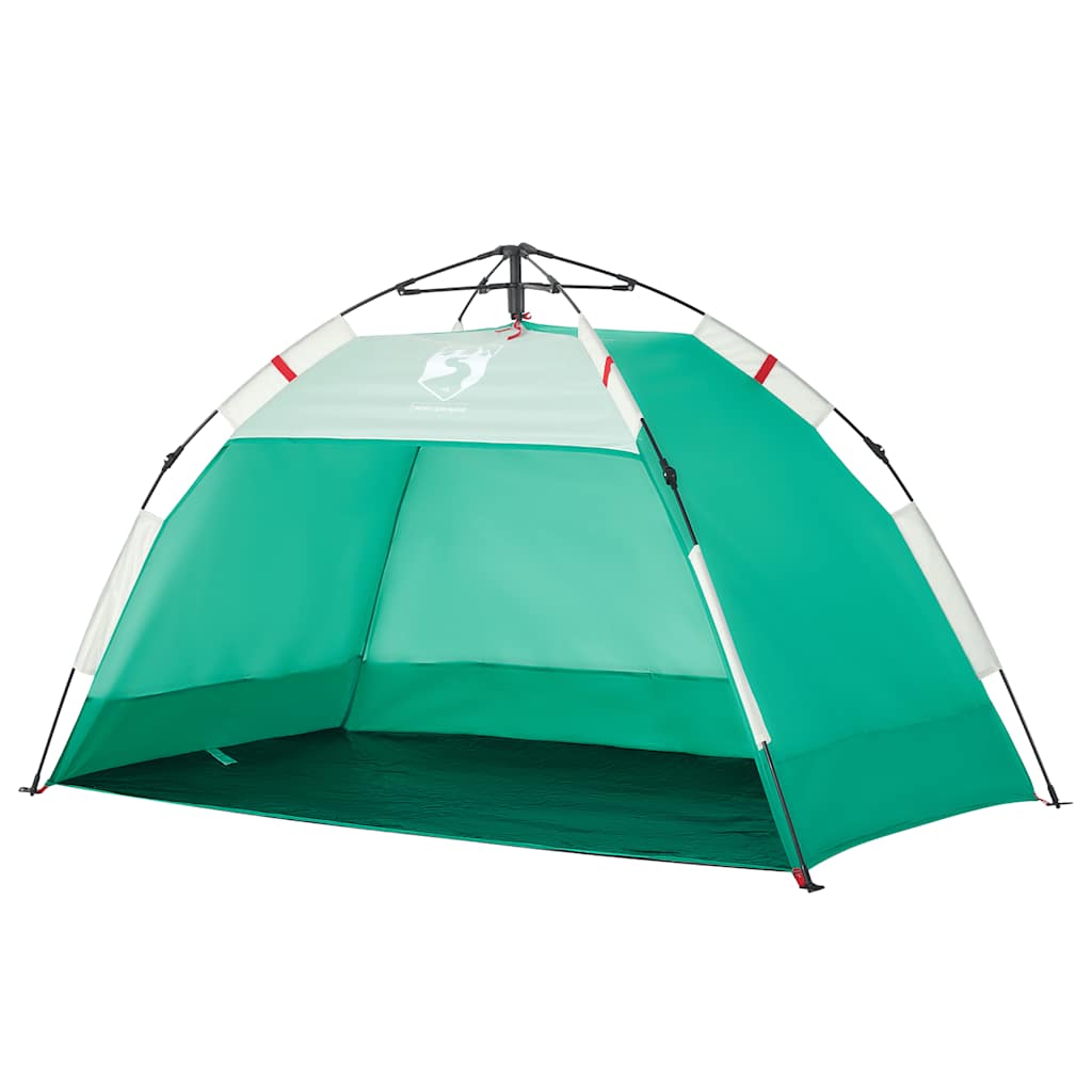 Tenda da Spiaggia 2 Persone Verde Rilascio Rapido Impermeabile 4005294