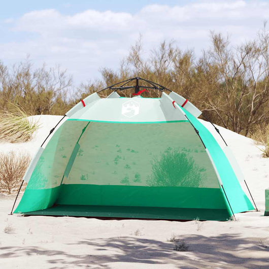 Tenda da Spiaggia 2 Persone Verde Rilascio Rapido Impermeabile 4005294