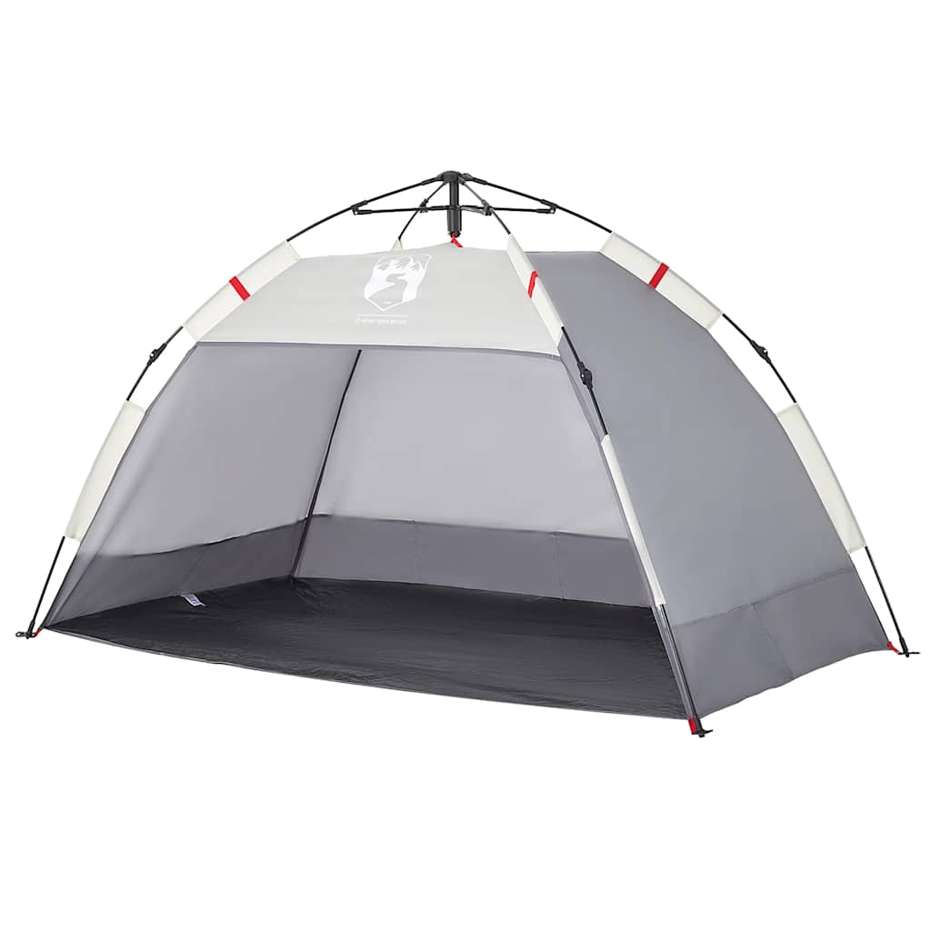 Tenda da Spiaggia 2 Persone Grigio Rilascio Rapido Impermeabile 4005295