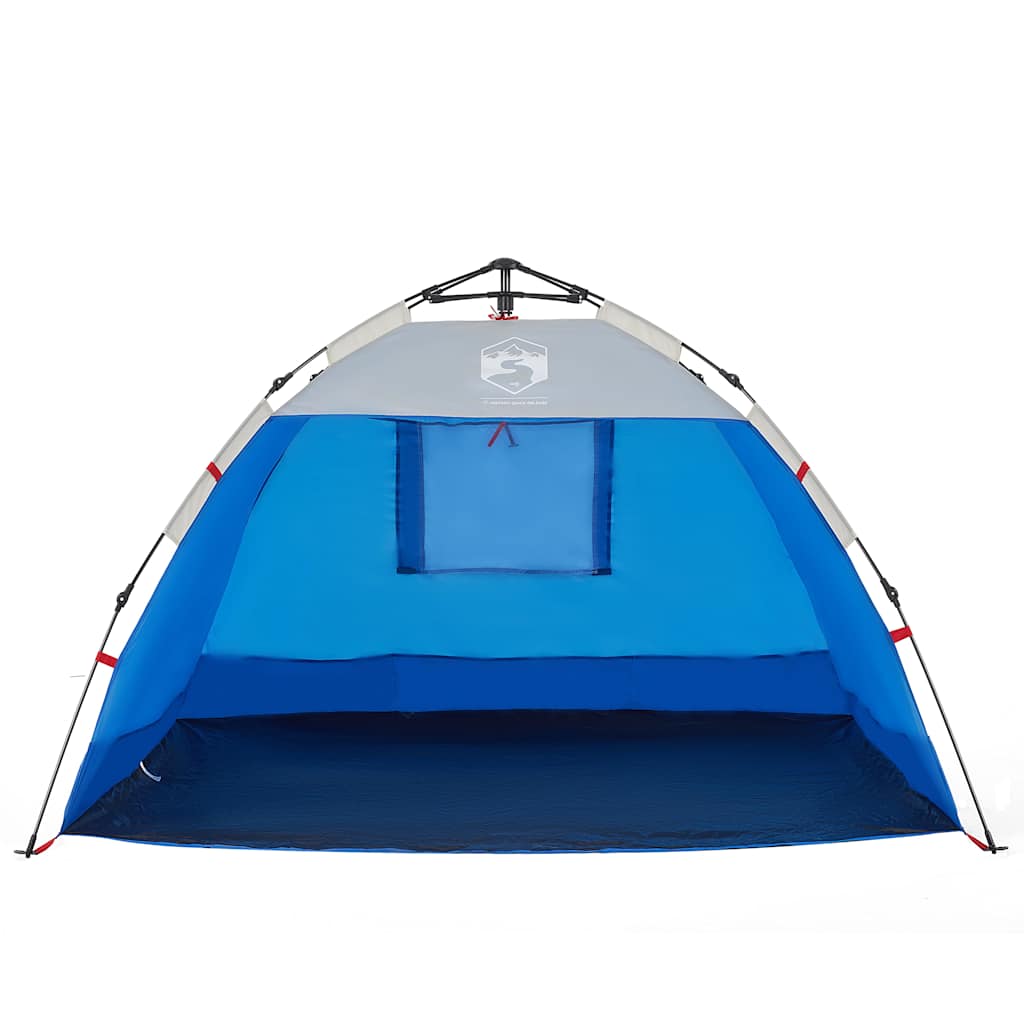 Tenda da Spiaggia 2Persone Azzurro Rilascio Rapido Impermeabile