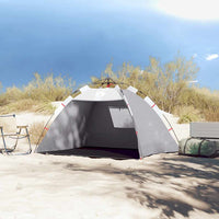 Tenda da Spiaggia 2 Persone Grigio Rilascio Rapido Impermeabile 4005298