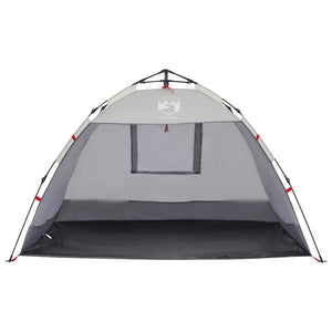Tenda da Spiaggia 2 Persone Grigio Rilascio Rapido Impermeabile 4005298
