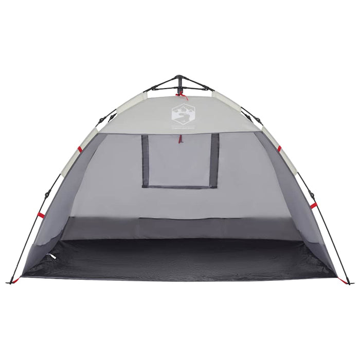 Tenda da Spiaggia 2 Persone Grigio Rilascio Rapido Impermeabile 4005298