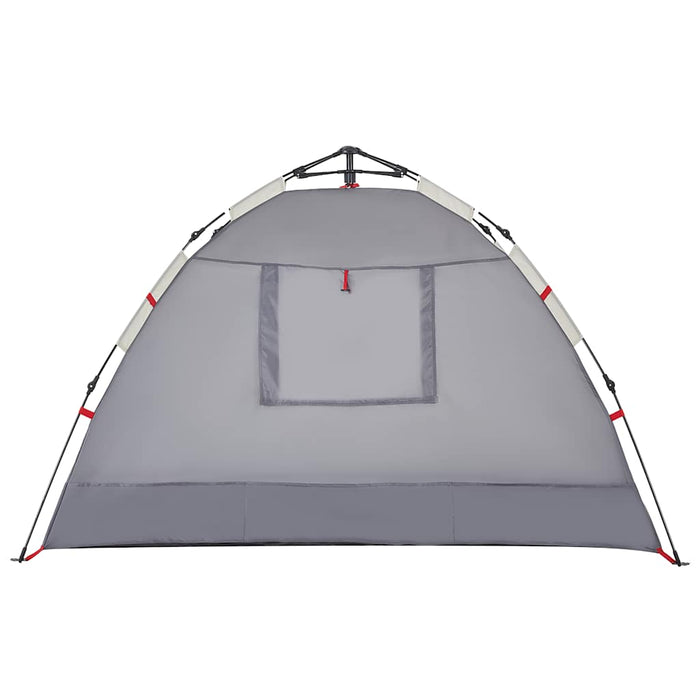 Tenda da Spiaggia 2 Persone Grigio Rilascio Rapido Impermeabile 4005298