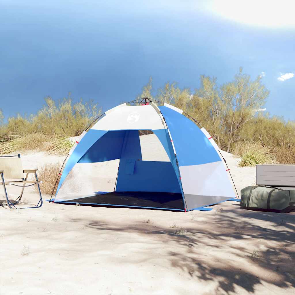 Tenda da Spiaggia 2Persone Azzurro Rilascio Rapido Impermeabile 4005299