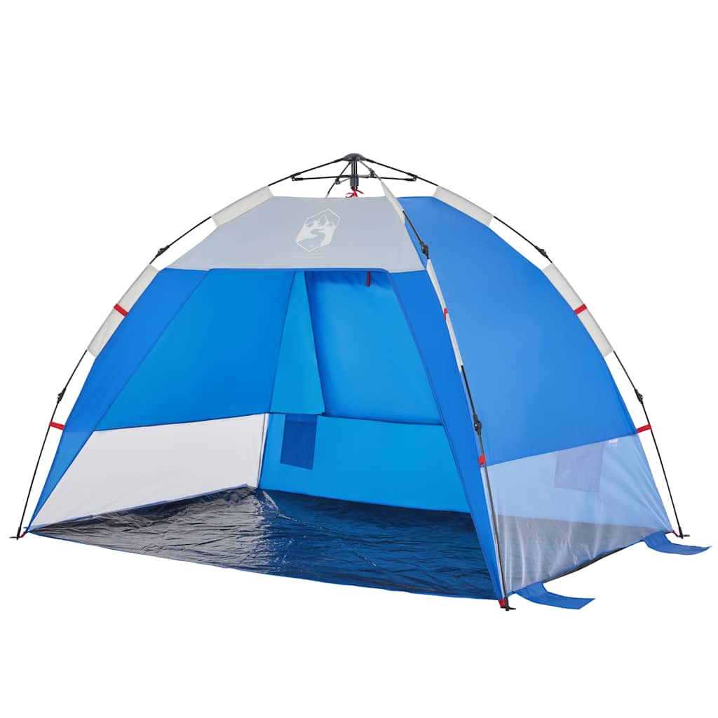 Tenda da Spiaggia 2Persone Azzurro Rilascio Rapido Impermeabile 4005299