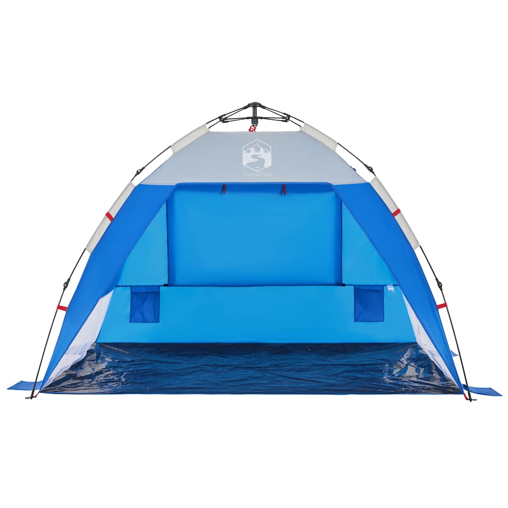 Tenda da Spiaggia 2Persone Azzurro Rilascio Rapido Impermeabile 4005299