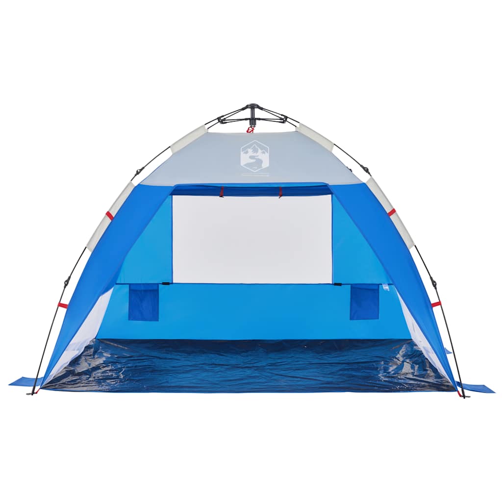 Tenda da Spiaggia 2Persone Azzurro Rilascio Rapido Impermeabile 4005299