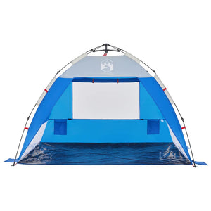 Tenda da Spiaggia 2Persone Azzurro Rilascio Rapido Impermeabile 4005299