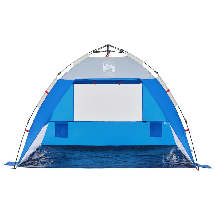 Tenda da Spiaggia 2Persone Azzurro Rilascio Rapido Impermeabile 4005299