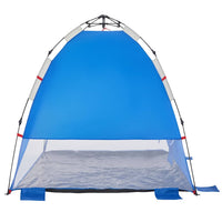 Tenda da Spiaggia 2Persone Azzurro Rilascio Rapido Impermeabile 4005299