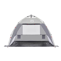 Tenda da Spiaggia 2 Persone Grigio Rilascio Rapido Impermeabile 4005301