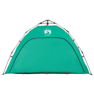 Tenda da Spiaggia 2 Persone Verde Rilascio Rapido Impermeabile 4005303